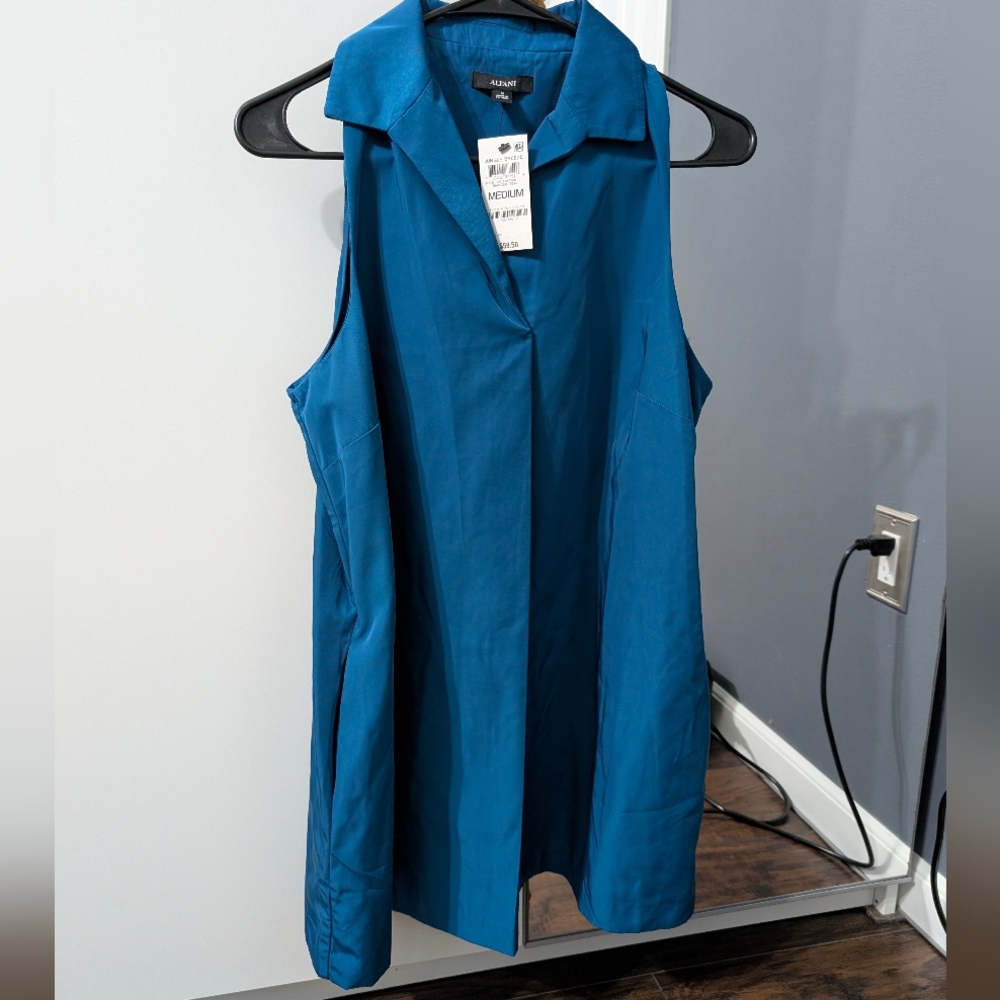 Alfani Teal Sleeveless Tunic - NWT!